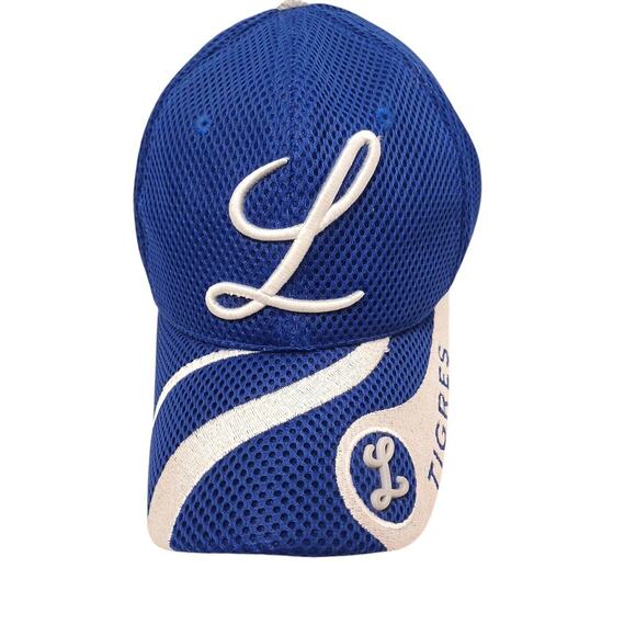 Vintage Tigres del Licey Trucker Hat Royal Blue Basebal Cap Embroidered Logo - Picture 2 of 8